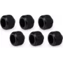 Alphacool Apex Grip HardTube kompressioonliitmik 16mm välisläbimõõt G1/4 keere must 6-pakk (14929)