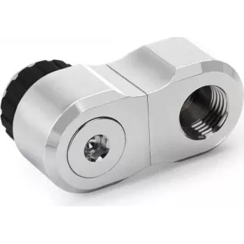 Alphacool Apex Grip nihkeadapter 27mm kahekordne 90° isane emasele G1/4 pööratav kroom (14894)