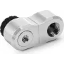 Alphacool Apex Grip nihkeadapter 27mm kahekordne 90° isane emasele G1/4 pööratav kroom (14894)