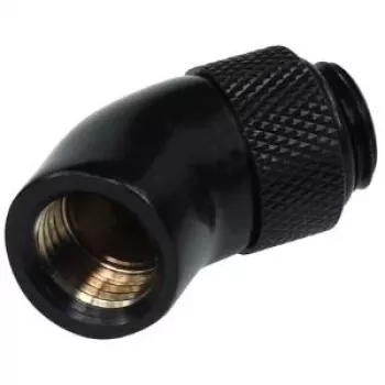 Alphacool HF 45° pöörlev nurgaadapter G1/4 isane G1/4 emasele - Sügavmust 17051