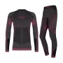 Alpinus Tactical Mora Girls' Thermoactive Underwear Set Grafiit-roosa 136-152