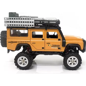 AMEWI D90X28 Metallist Scale Crawler 4WD RC Auto 1:28 Kollane