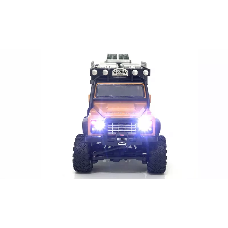 AMEWI D90X28 Metallist Scale Crawler 4WD RC Auto 1:28 Kollane