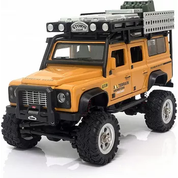 AMEWI D90X28 Metallist Scale Crawler 4WD RC Auto 1:28 Kollane