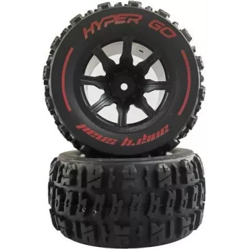 AMEWI Hyper Go 1:14 Truggy täielik rattakomplekt (2 tk, must) 012-14300E1