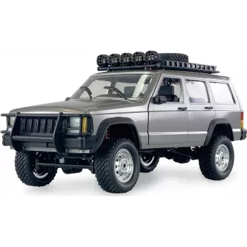 AMEWI JC-X12 Scale hõbedane harjadega 1:12 RC maastur 4WD elektriline RTR 2.4GHz koos aku ja laadijaga (22634)