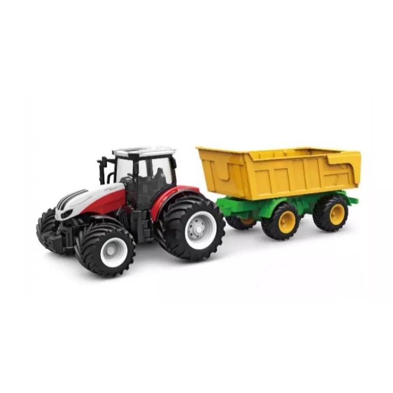 AMEWI RC traktor koos kallutava haagisega 1:24 mõõtkavas 2.4GHz 6-kanaliga Li-Ion 500mAh