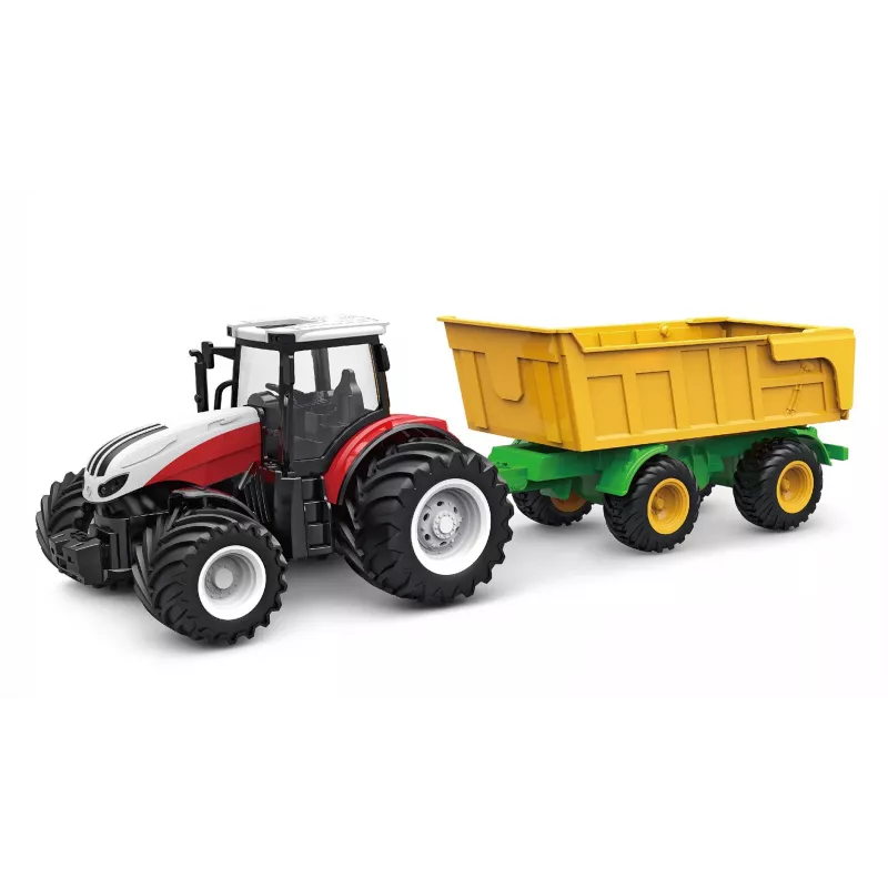 AMEWI RC traktor koos kallutava haagisega 1:24 mõõtkavas 2.4GHz 6-kanaliga Li-Ion 500mAh