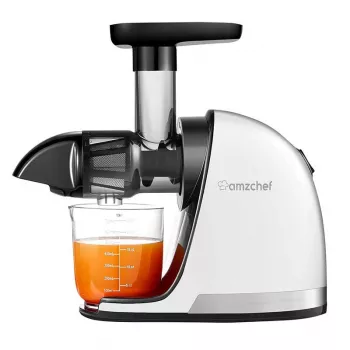 AMZCHEF 1501-WT aeglase tsentrifuugimisega mahlapress (valge)