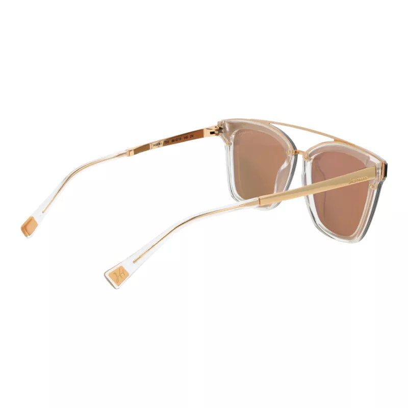 ANA HICKMANN HI9081-66T03 Naiste liblikapäikeseprillid kuldse raami ja pruuni gradiendiga läätsedega 66mm