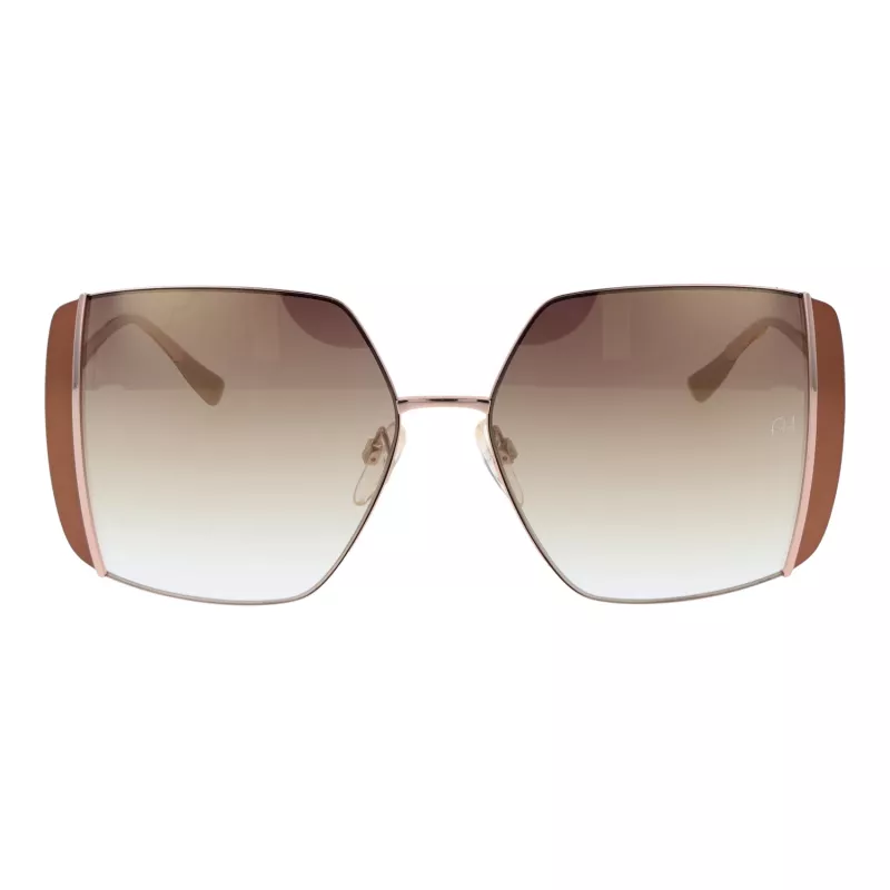 ANA HICKMANN Naiste Päikeseprillid AH3189-5605B - Pruun atsetaatraam, pruun gradient polükarbonaat läätsed, 57 mm läätse laius, UV400 kaitse