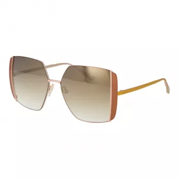 ANA HICKMANN Naiste Päikeseprillid AH3189-5605B - Pruun atsetaatraam, pruun gradient polükarbonaat läätsed, 57 mm läätse laius, UV400 kaitse