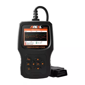 ANCEL AD530 OBD2 diagnostikaskanner 2,8-tollise TFT-värviekraaniga, eluaegsed tasuta uuendused