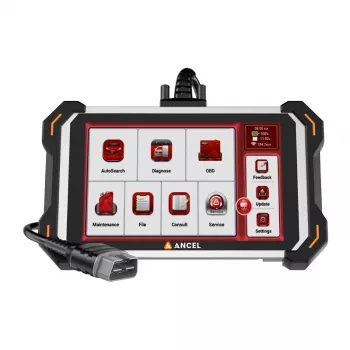 ANCEL DS600 Elite OBD2 diagnostikaskanner 8-tollise puuteekraaniga, täissüsteemi skaneerimine ja 30+ lähtestusteenust