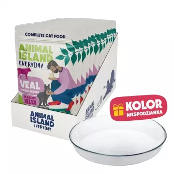 ANIMAL ISLAND NEW JELLY EVERYDAY 12x85g + Söögikauss