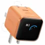 Anker Nano Charger 45W GaN USB-C Charger with ActiveShield 5.0, Touch Sensor, SmartDisplay, iPhone Recognition, Orange