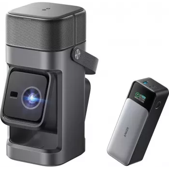 Anker Nebula P1 kaasaskantav projektor eemaldatavate kõlaritega, Full HD 1080p, 650 ANSI luumenit, 20W 2.0 ruumiline heli, Android TV 11, hall