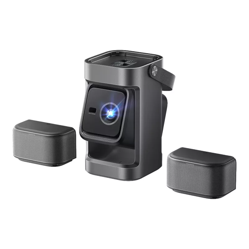 Anker Nebula P1 kaasaskantav projektor eemaldatavate kõlaritega, Full HD 1080p, 650 ANSI luumenit, 20W 2.0 ruumiline heli, Android TV 11, hall
