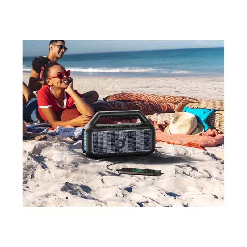 Anker Soundcore Boom 2 80W kaasaskantav Bluetooth-kõlar, IPX7 veekindel, must
