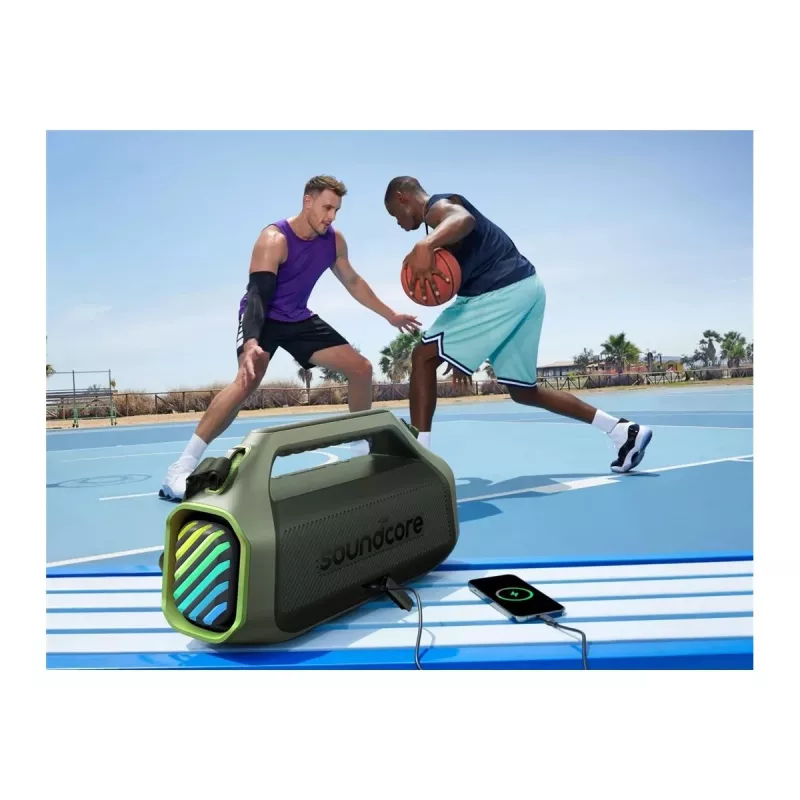 Anker Soundcore Boom 2 Plus A3134 100W Bluetooth peokõlar, IPX7 veekindel, roheline