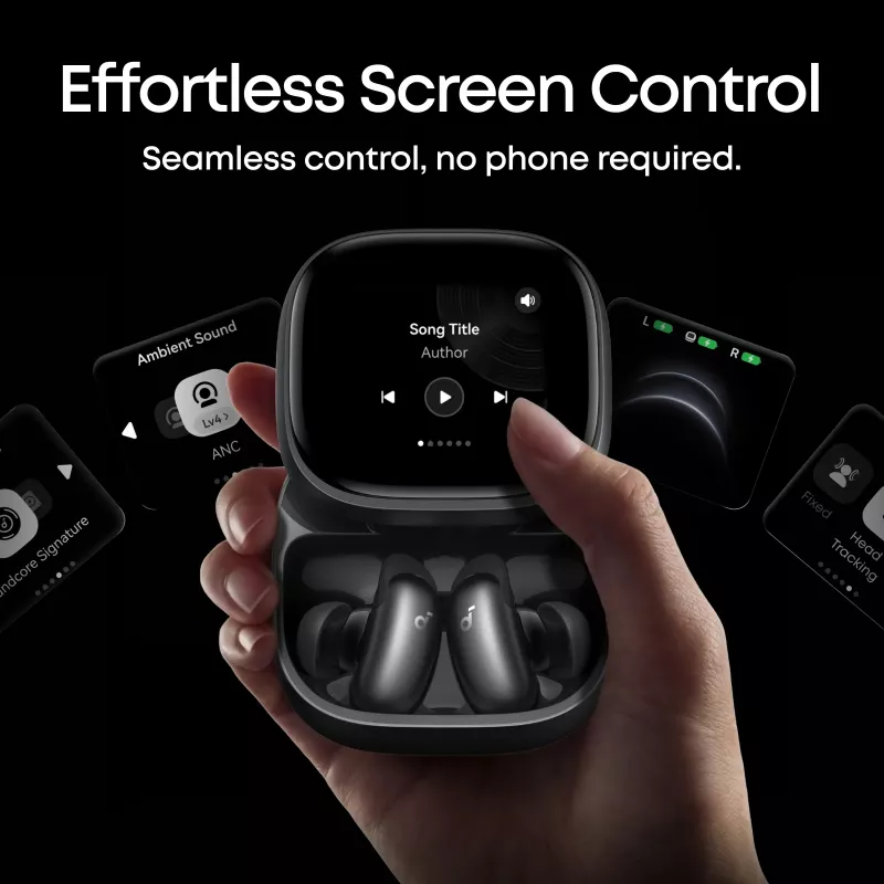 Anker Soundcore Liberty 5 Pro Max True Wireless kõrvaklapid, Bluetooth 5.3, Adaptive ANC, 6 mikrofoni, Must