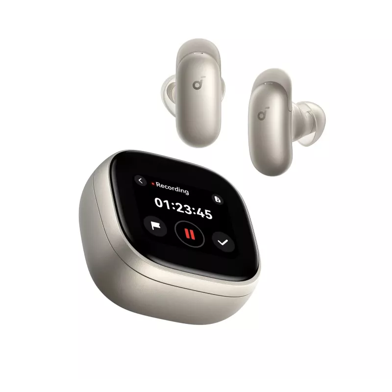Anker Soundcore Liberty 5 Pro Max tõeliselt traadita kõrvaklapid, titaankuld, Bluetooth 5.3, adaptiivne ANC, LDAC, 50h esitusaeg