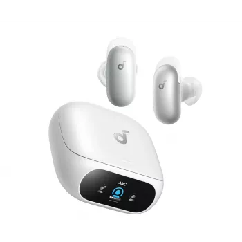 Anker Soundcore Liberty 5 Pro tõelised juhtmevabad kõrvaklapid adaptiivse ANC-iga, LDAC, pärlvalge