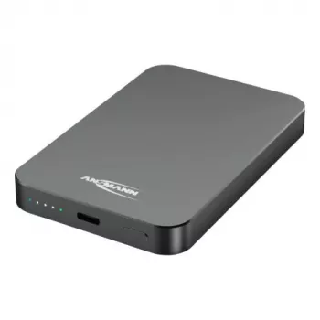 ANSMANN 1700-0198 Power Bank 5000 mAh LiPo Power Delivery Qi Wireless Charging Anthracite