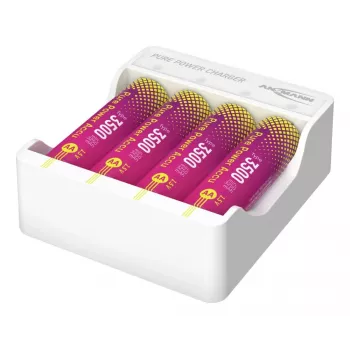 ANSMANN PurePower Set AA laadija koos 4x AA 2100mAh NiMH akuga