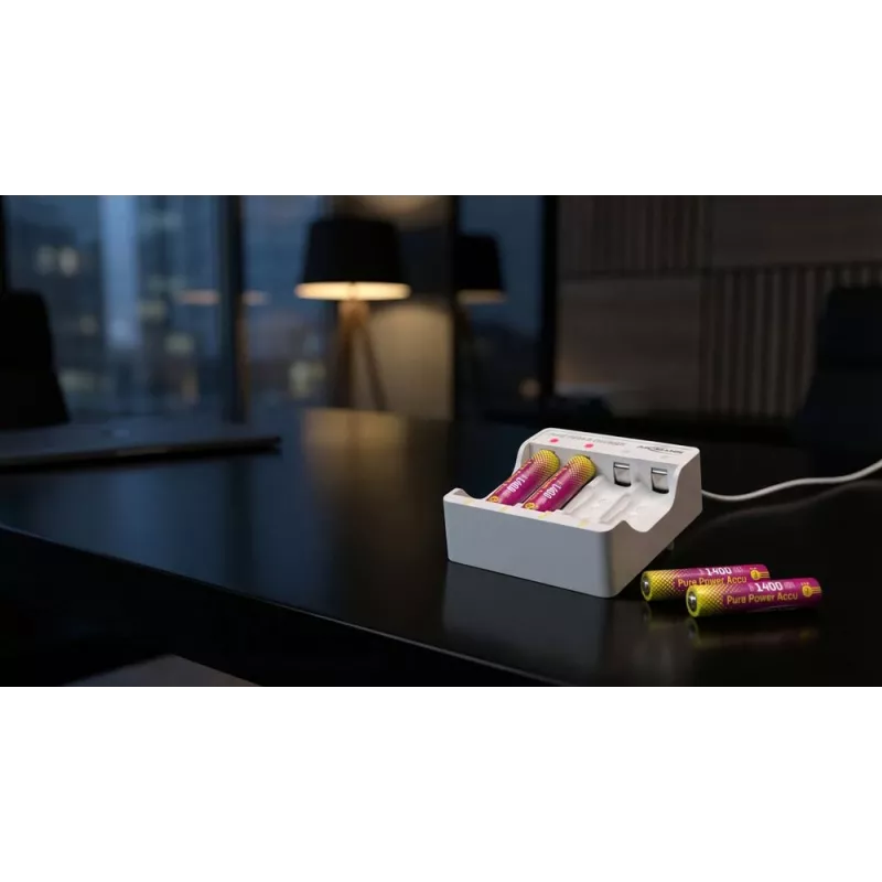 ANSMANN PurePower Set AAA laadija 4x AAA 800 mAh NiMH akuga