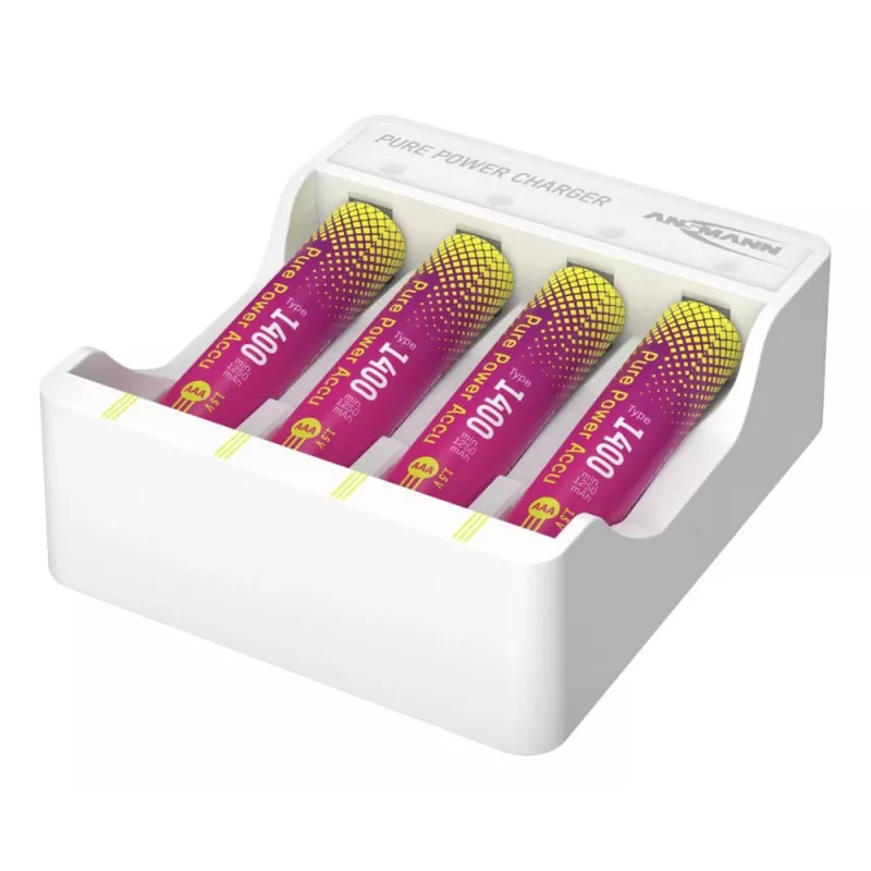 ANSMANN PurePower Set AAA laadija 4x AAA 800 mAh NiMH akuga