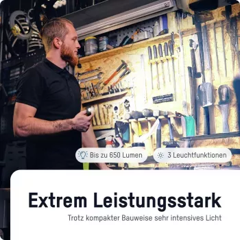 ANSMANN Smart Booster 650R laetav COB LED töövalgusti 650 luumenit IP54