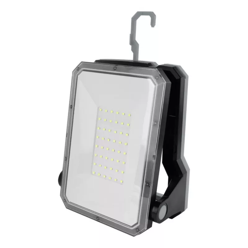 ANSMANN WL2000R-ECO laetav LED töötuli, 2000 lm, 6500K, IP54, Power Bank, must/hall