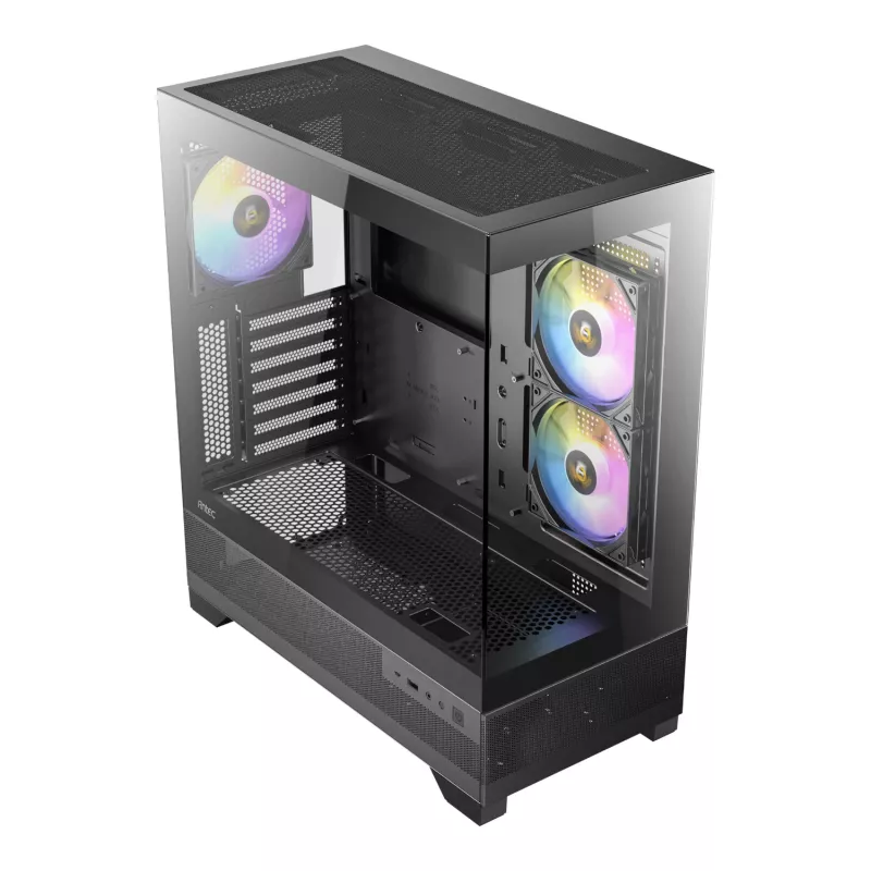 Antec CX700 ARGB B Mid-Tower mängukorpus - karastatud klaas, 4x ARGB ventilaatorit, E-ATX tugi, must