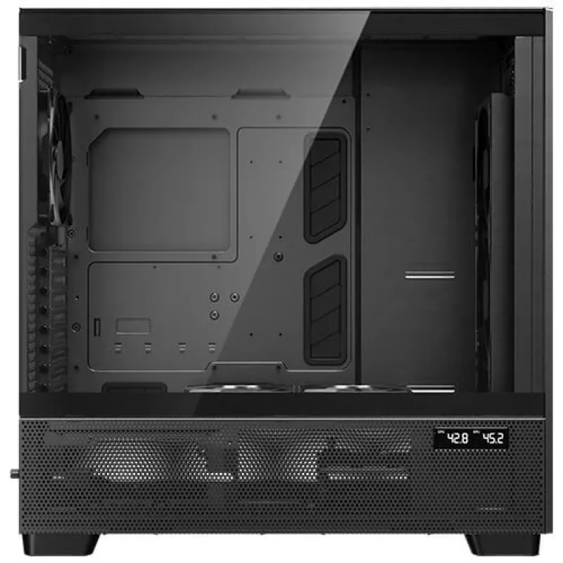 Antec Flux Pro Noctua Edition Täistorn Korpus, Must/Puit, Noctua NA-FH1 Ventilaatori Jaoturiga