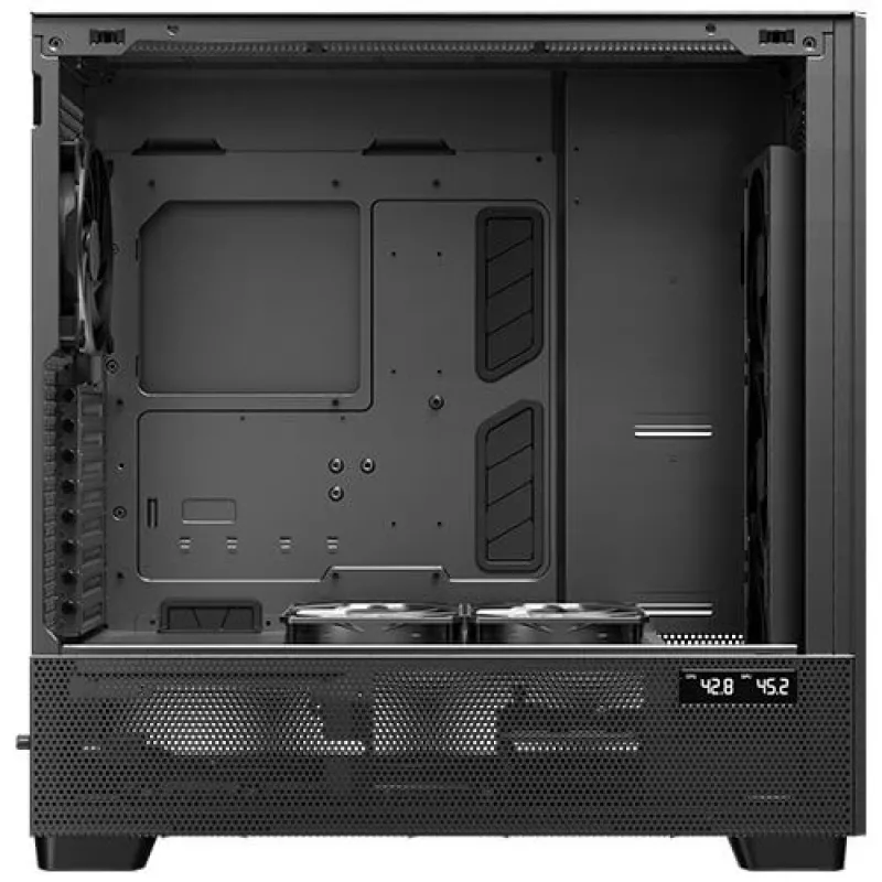 Antec Flux Pro Noctua Edition Täistorn Korpus, Must/Puit, Noctua NA-FH1 Ventilaatori Jaoturiga
