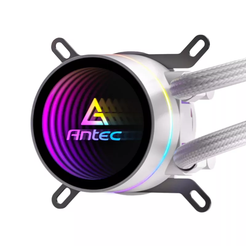 Antec Luna 360 ARGB All-in-One vedelik CPU jahuti - Valge, 360mm radiaator, 3x120mm ARGB PWM ventilaatorid, Intel & AMD ühilduv