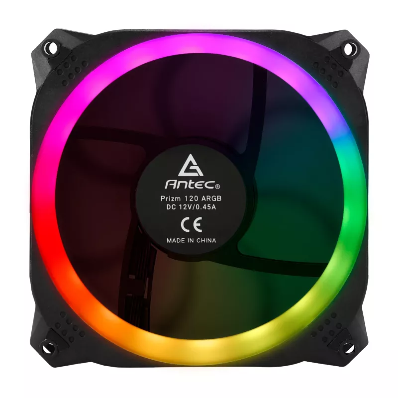 Antec Prizm 120 ARGB korpusiventilaator 5 pakk + kontroller - must