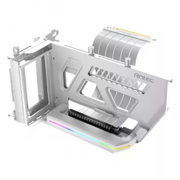 Antec SHIFT ARGB vertikaalne GPU alus PCIe 4.0 riser-kaabliga – valge