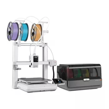 Anycubic Kobra X Combo 3D-printer – 300x300x300 mm FDM koos LeviQ automaatse tasandusega, Direct Drive, 180 mm/s, karborundklaas, 4,3-tolline puuteekraan