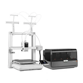 Anycubic Kobra X Combo 3D-printer – 300x300x300 mm FDM koos LeviQ automaatse tasandusega, Direct Drive, 180 mm/s, karborundklaas, 4,3-tolline puuteekraan