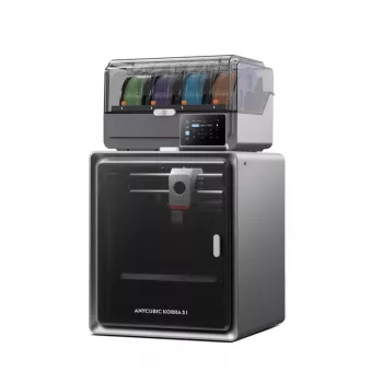 ANYCUBIC S1 Combo V2 FDM 3D-printer, 250 x 220 x 220 mm ehitusmaht, 500 mm/s kiirus, automaatne nivelleerimine, PEI-plaat, Klipper-püsivara, Wi-Fi, 4.3 inch puuteekraan, 400W võimsus