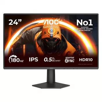 AOC 24G50F mängumonitor 60,5 cm (23,8 tolli) Full HD IPS 180Hz 4ms HDR HDMI DisplayPort VESA