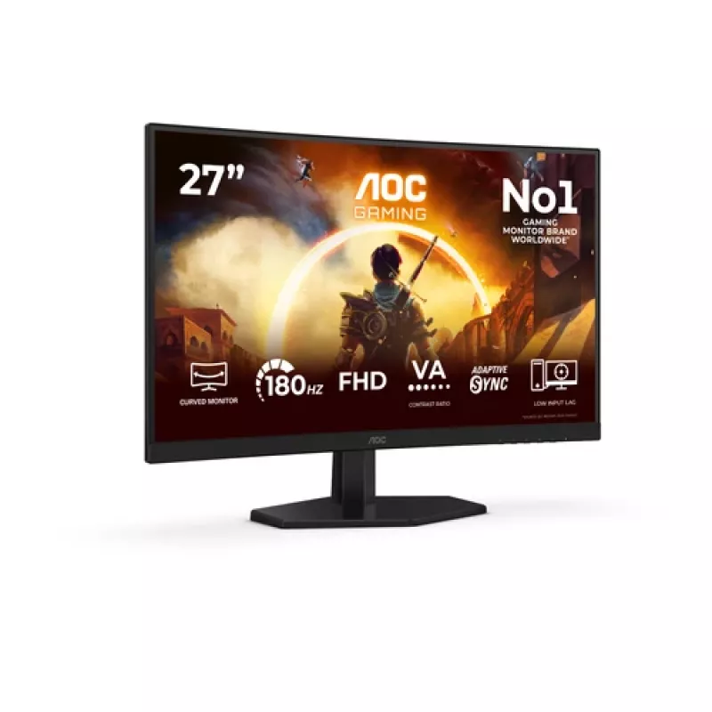 AOC C27G42FE - 68,6 cm (27 tolli) Full HD Kumer VA Monitor, 180Hz, 4ms, HDR10, HDMI/DisplayPort, VESA
