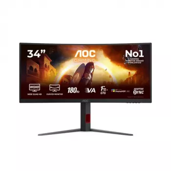 AOC CU34G4CA 34 tolli kumer UWQHD VA mängumonitor, 180Hz, 1ms, FreeSync Premium