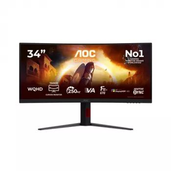 AOC Gaming CU34G4ZCA - 34 tolline UWQHD 180Hz kumer VA mängumonitor FreeSync Premiumiga