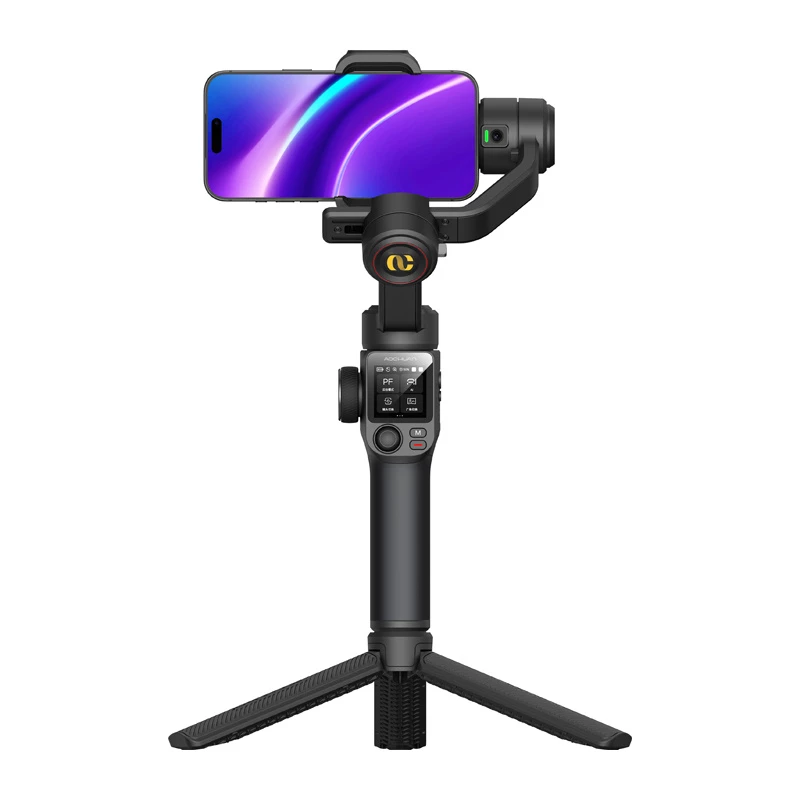 AOCHUAN S3 Nutitelefoni Gimbal AI-jälgimise, LED-puuteekraani, Valguse ja Powerbankiga