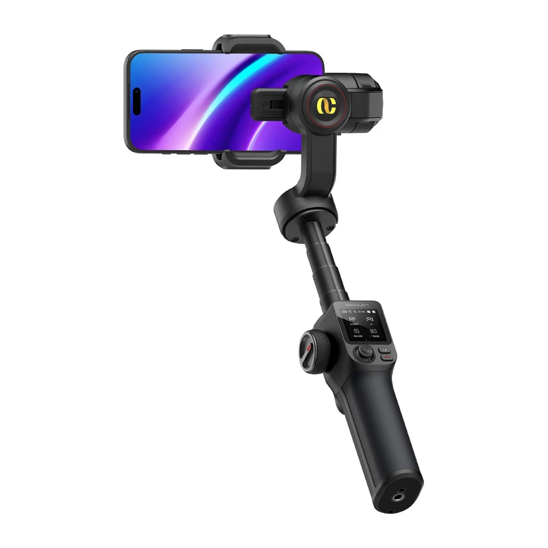 AOCHUAN S3 Nutitelefoni Gimbal AI-jälgimise, LED-puuteekraani, Valguse ja Powerbankiga