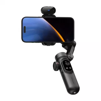 AOCHUAN Smart X Pro 3-teljeline gimbal-stabilisaator AI-jälgimise ja žestijuhtimisega nutitelefonile, must