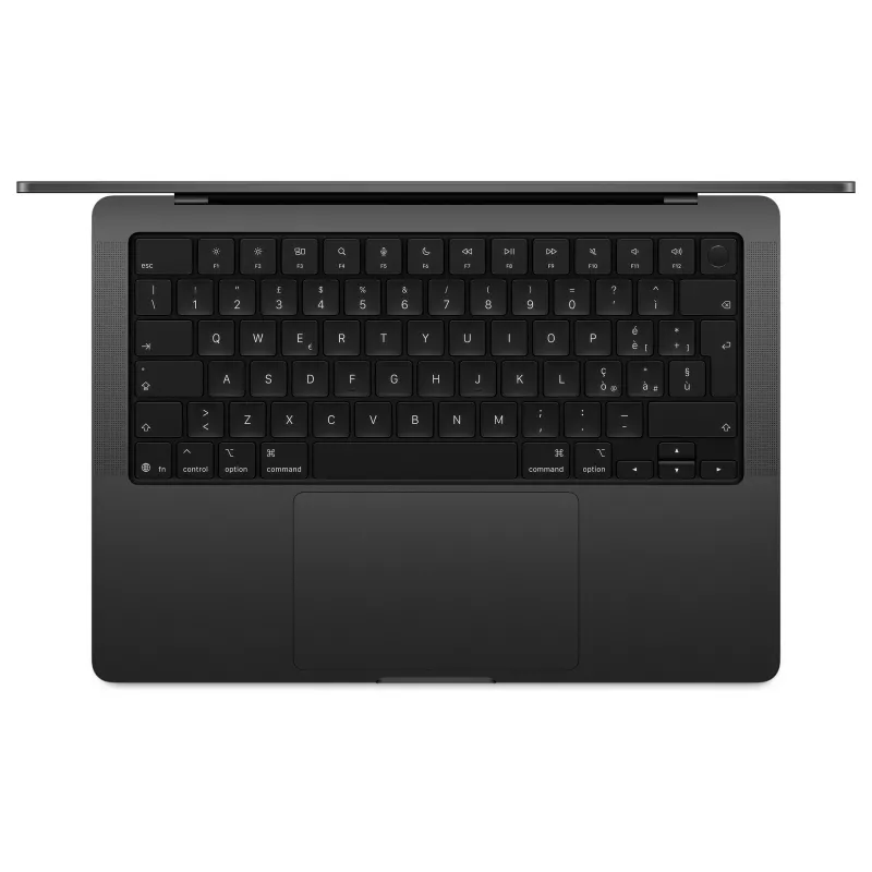Apple MacBook Pro 14 M5 Space Black, 24GB RAM, 4TB SSD, Saksa klaviatuur, Nanotekstuur-klaas, 70W USB-C toiteadapter
